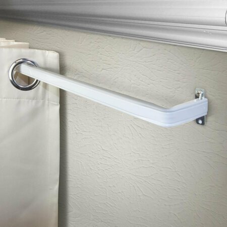 KD ENCIMERA 2 in. Clearance Single Lockseam Curtain Rod, Extends Upto 28 to 48 in. KD3189500